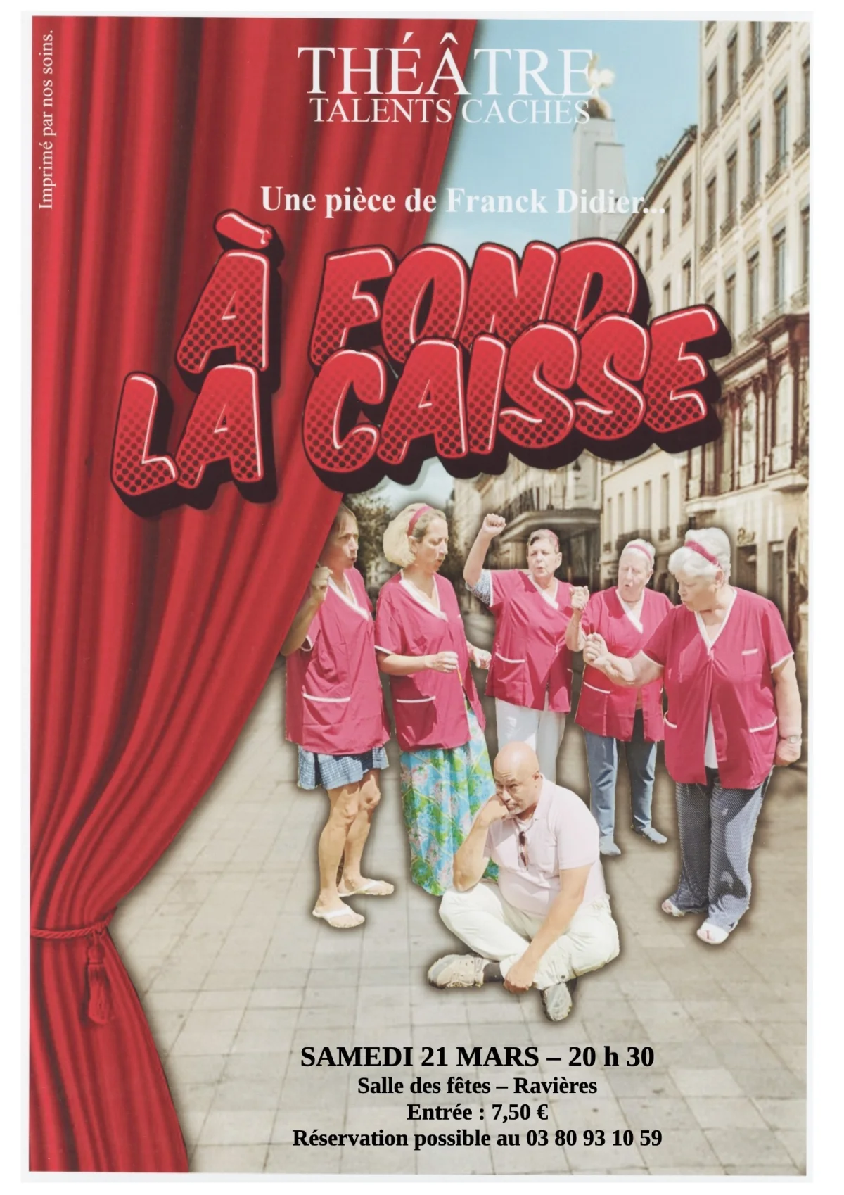 A fond la caisse / Pièce de théâtre vaudeville – Ravières (Salle des fêtes) (affiche de l’événement)