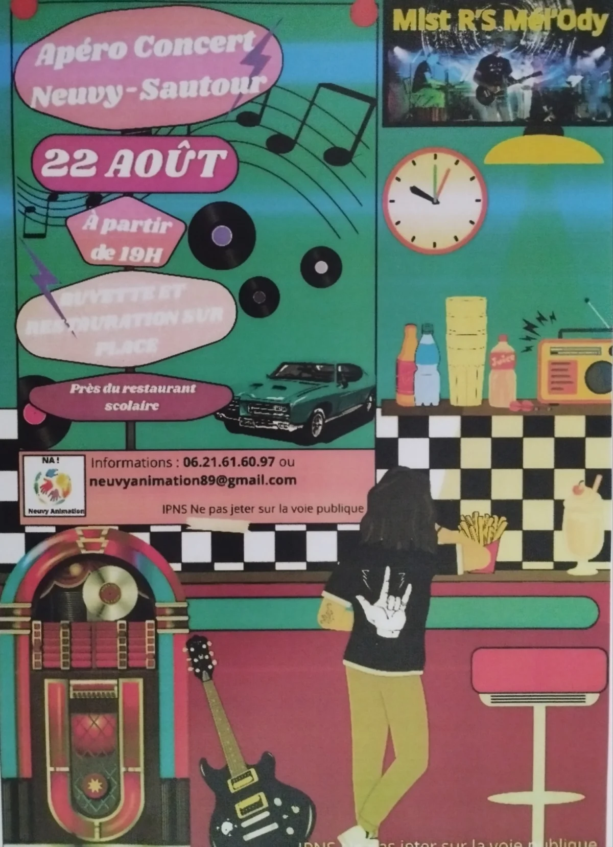 Apéro concert – Neuvy Sautour (City stade près du restaurant scolaire) (affiche de l’événement)