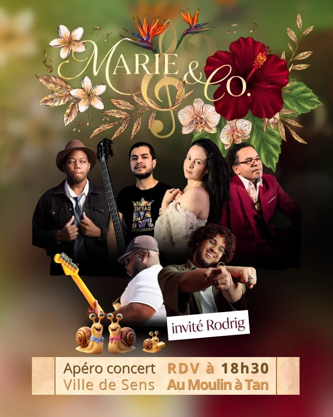 Apéro concert avec Marie & Co et Rodrig – Sens (Moulin à Tan) (affiche de l’événement)
