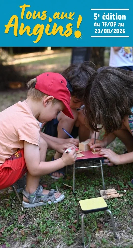 Les Epourquoipatistes : Ateliers épourquoipatistes (Animations pour défier les temps creux et les idées toutes faites pour enfants de 5 à 200 ans) dans le cadre du festival "Tous aux Angins !" – Tannerre-en-Puisaye (Lieu-dit Les Angins / sous chapiteau) (affiche de l’événement)
