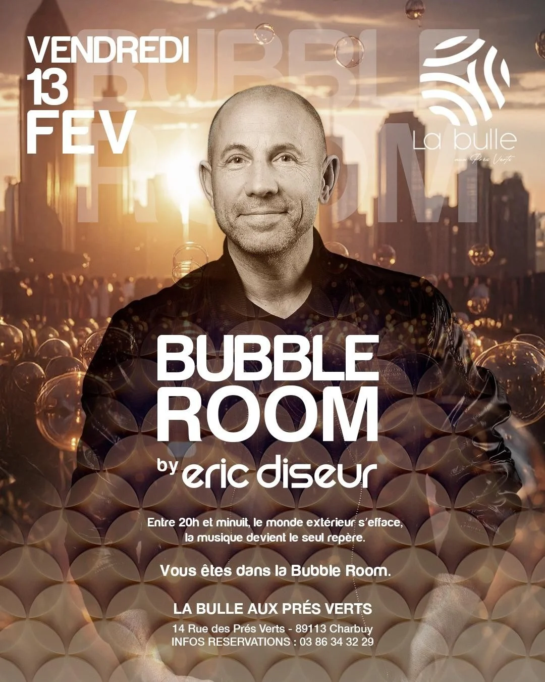 Bubble Room by Eric Diseur – Charbuy (La Bulle aux Prés Verts) (affiche de l’événement)