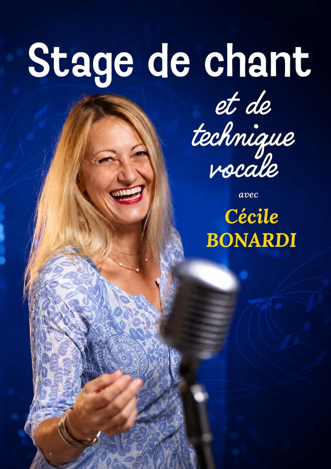 Annulé / "C'est l'été... Et si on chantait !" : Stage de Chant et de Technique Vocale de Cécile Bonardi (sur 2 jours) – Dicy / Charny Orée de Puisaye (Salle des fêtes) (affiche de l’événement)