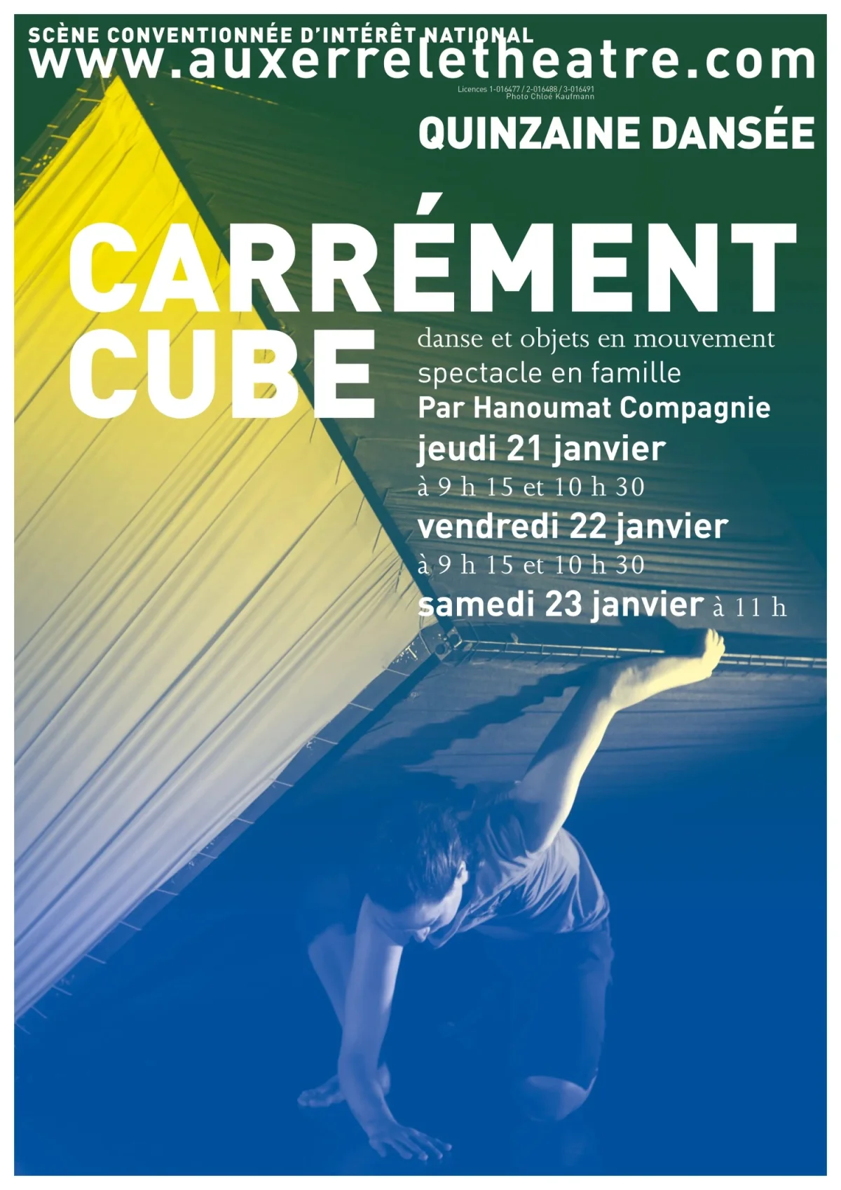 Carrément cube – Auxerre (Théâtre d'Auxerre) (affiche de l’événement)