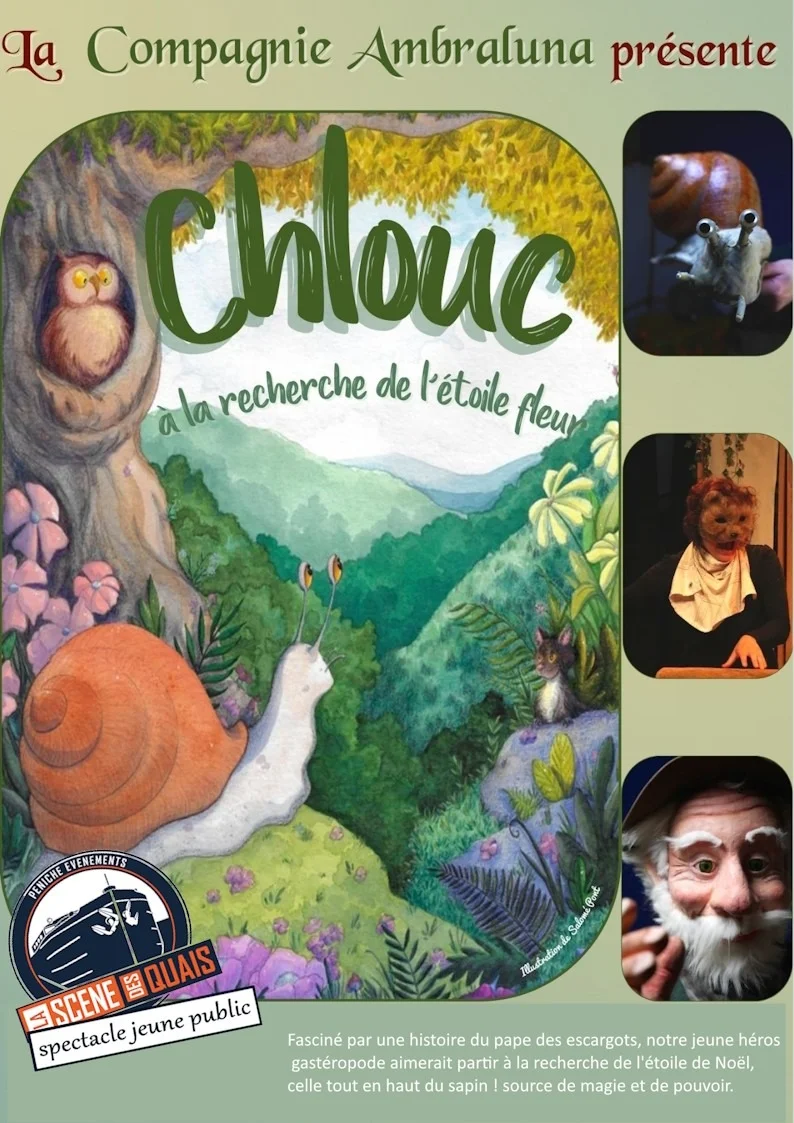 Chlouc à la recherche de l'étoile fleur / Spectacle Marionnettes / de 3 à 10 ans – Monéteau (Monéteau, Square de la Paix) (affiche de l’événement)