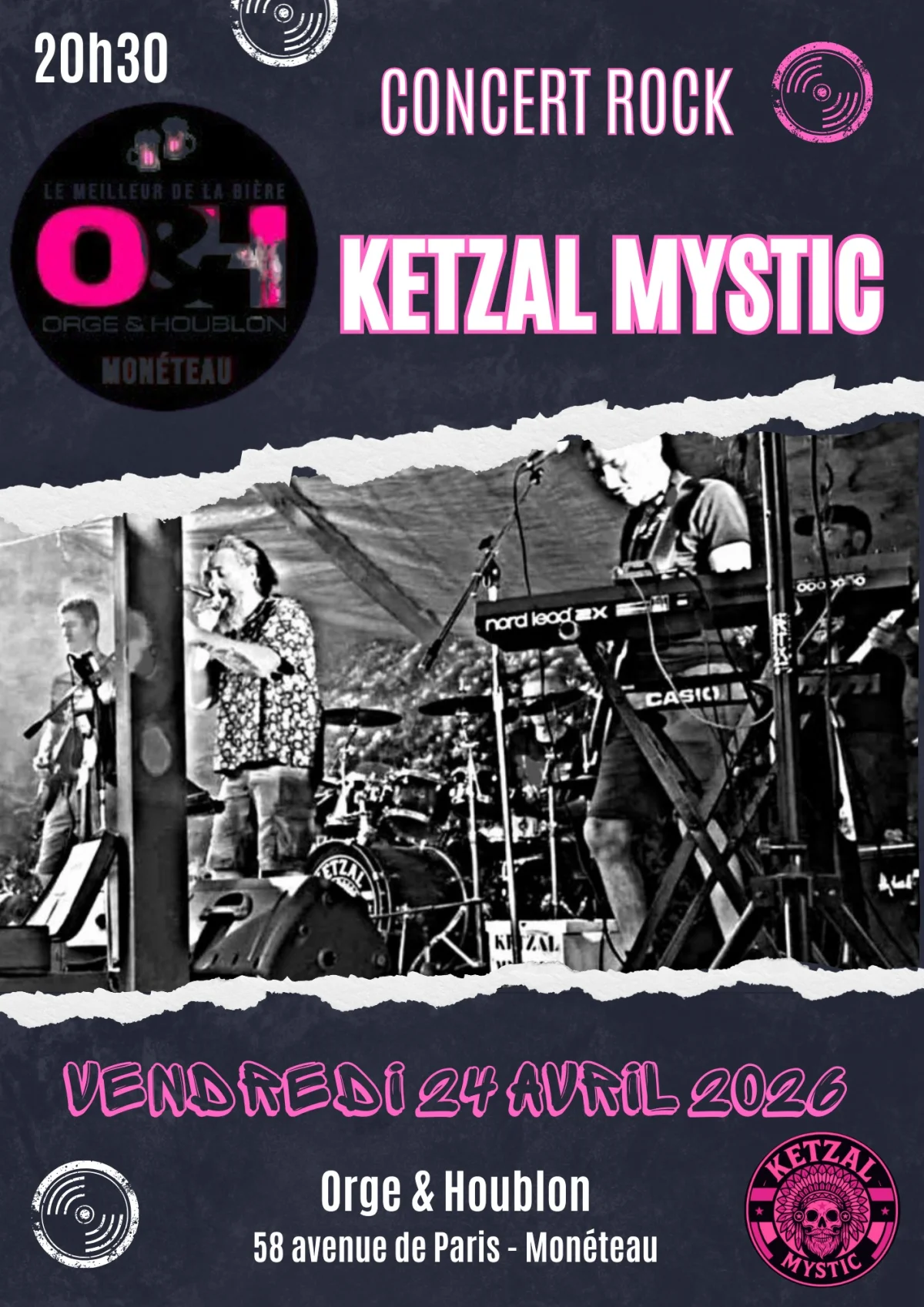 Concert des "Ketzal Mystic" – Joigny (Orge & Houblon Monéteau) (affiche de l’événement)