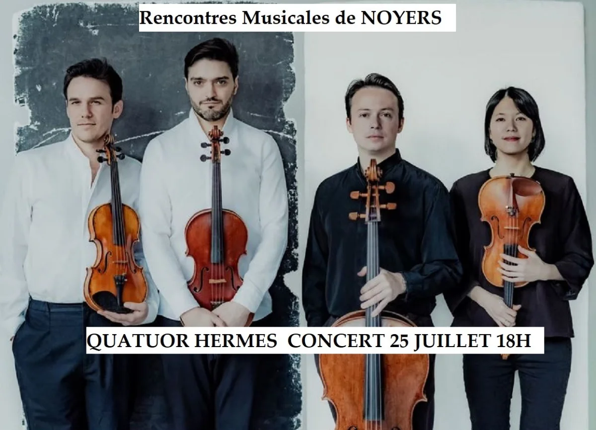 Concert "Echoes of Vienna" avec le Quatuor à cordes Hermes dans le cadre des Rencontres Musicales de Noyers – Noyers-sur-Serein (Eglise notre dame de Noyers) (affiche de l’événement)