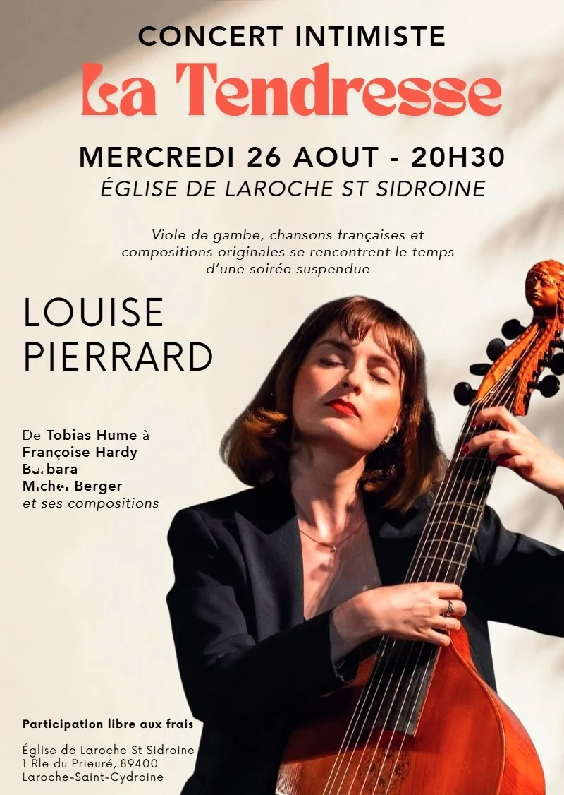 Concert intimiste "La Tendresse" – Laroche-Saint-Cydroine (Eglise Saint Cydroine) (affiche de l’événement)