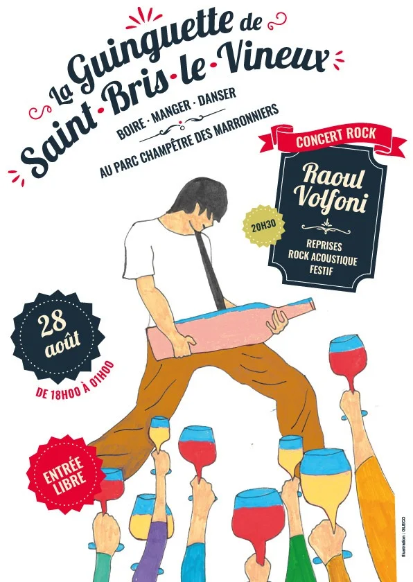 Concert rock : Raoul Volfoni – Saint-Bris-le-Vineux (La Guinguette - Parc Champêtre des Marronniers) (affiche de l’événement)