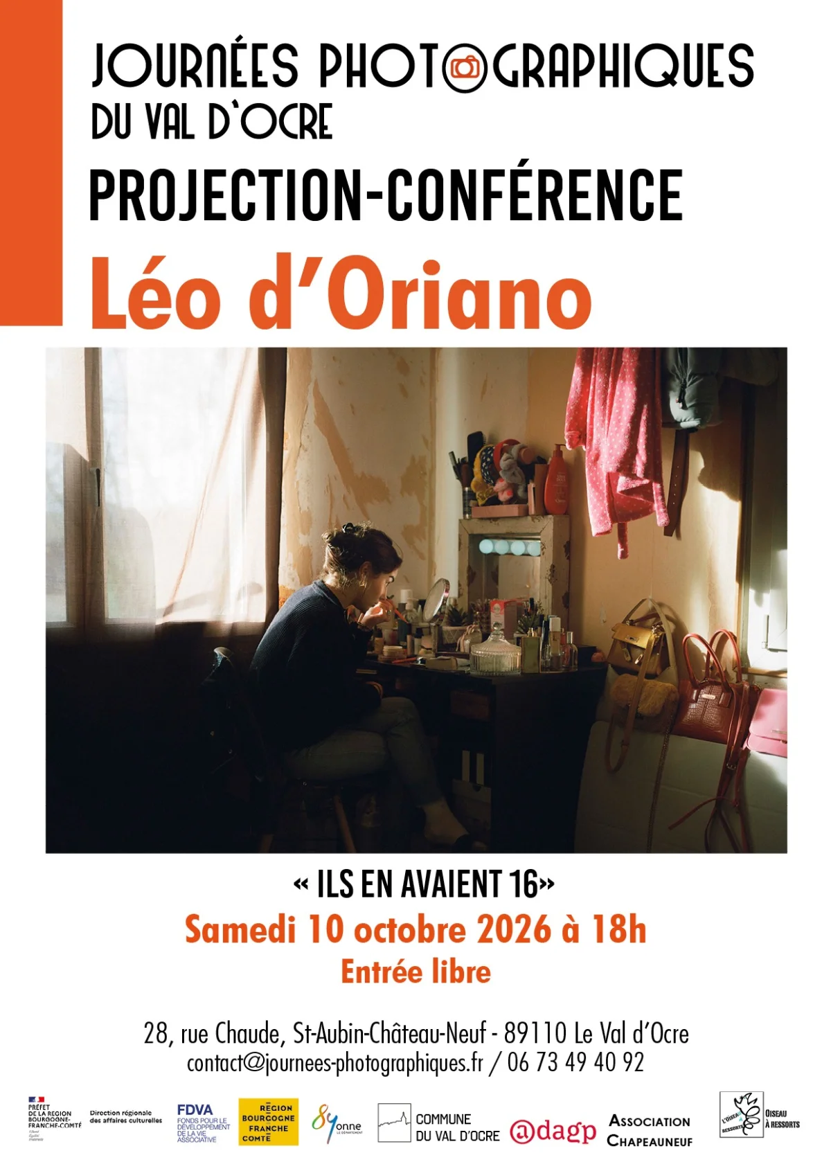 "Ils en avaient 16" : projection-conférence à l'occasion des Journées photographiques du Val d'Ocre – Le Val d'Ocre (28 rue Chaude) (affiche de l’événement)