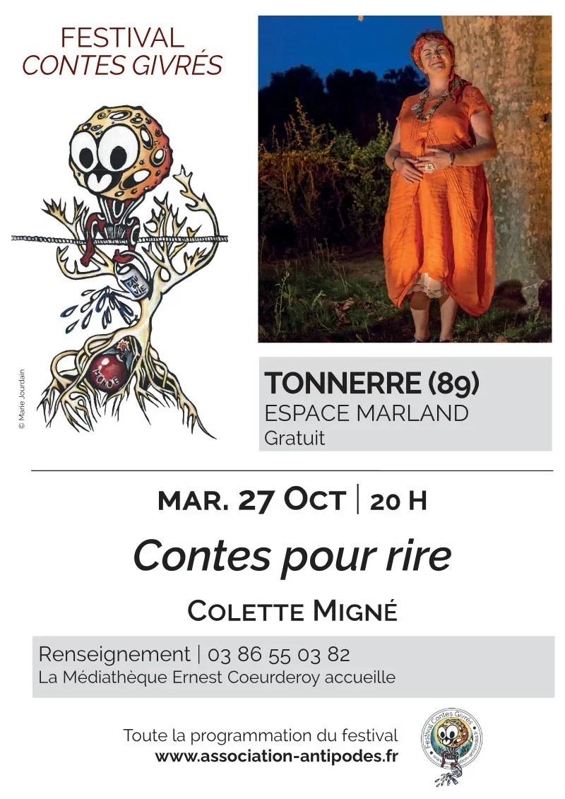 Contes pour rire – Tonnerre (Espace Marland) (affiche de l’événement)