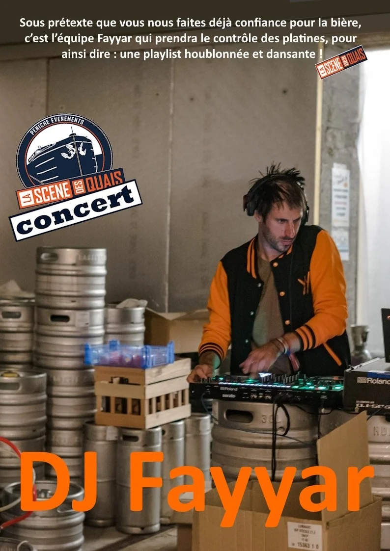 Dj fayar – Gurgy (place de la rivière) (affiche de l’événement)