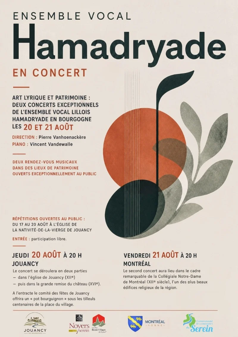 Concert avec l'Ensemble Vocal Hamadryade – Montréal (Collégiale) (affiche de l’événement)