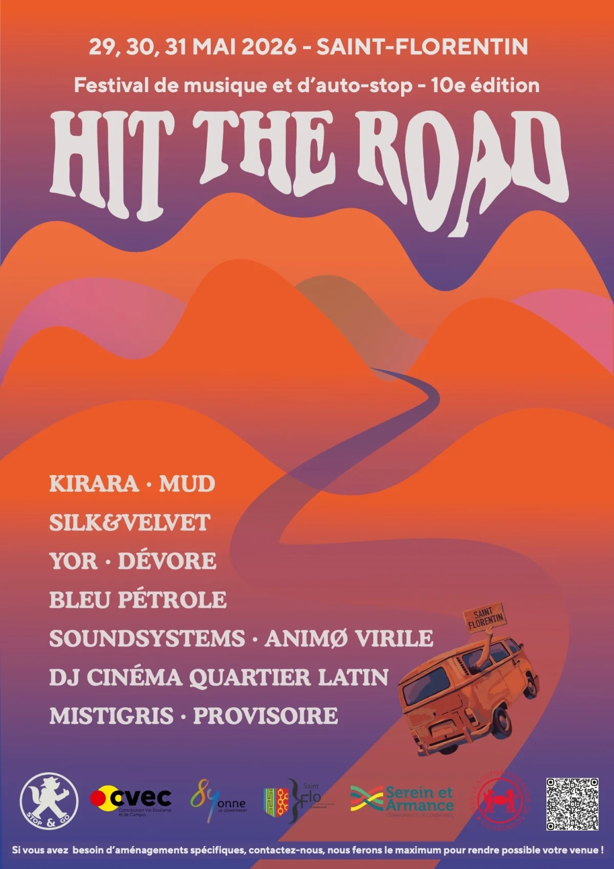 Festival Hit the Road – Saint Florentin  (Parc du Génie) (affiche de l’événement)