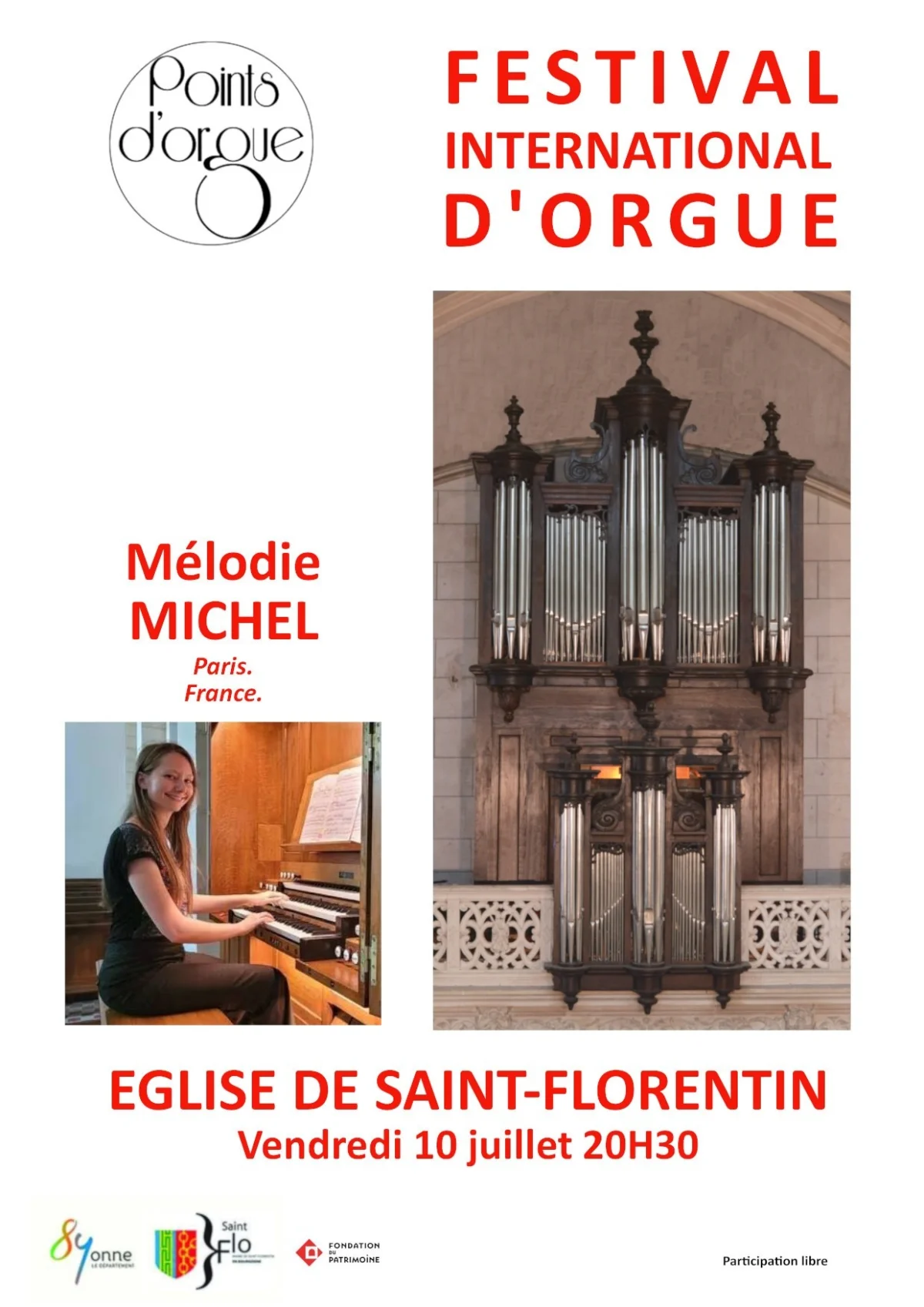 Festival international d'orgue de St-Florentin – Saint-Florentin (église) (affiche de l’événement)