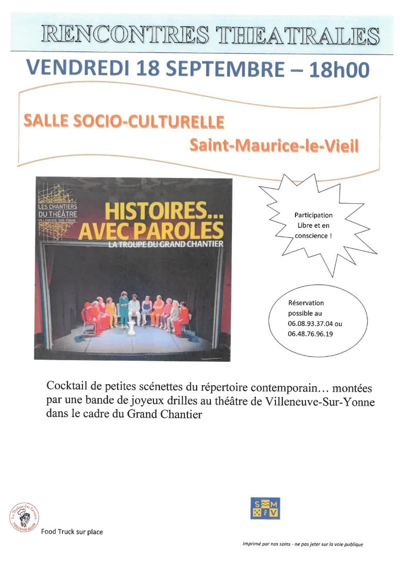 Histoires avec paroles – Saint-Maurice-le-Vieil (Salle socio-culturelle) (affiche de l’événement)