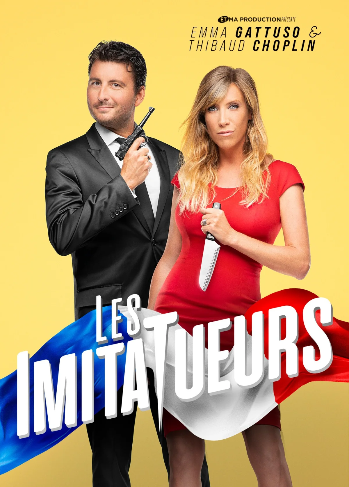Humour : "Les imitatueurs" (duo d'imitateurs) avec Emma Gattuso et Choplin – Saint-Julien-du-Sault (Salle Alain Bashung) (affiche de l’événement)