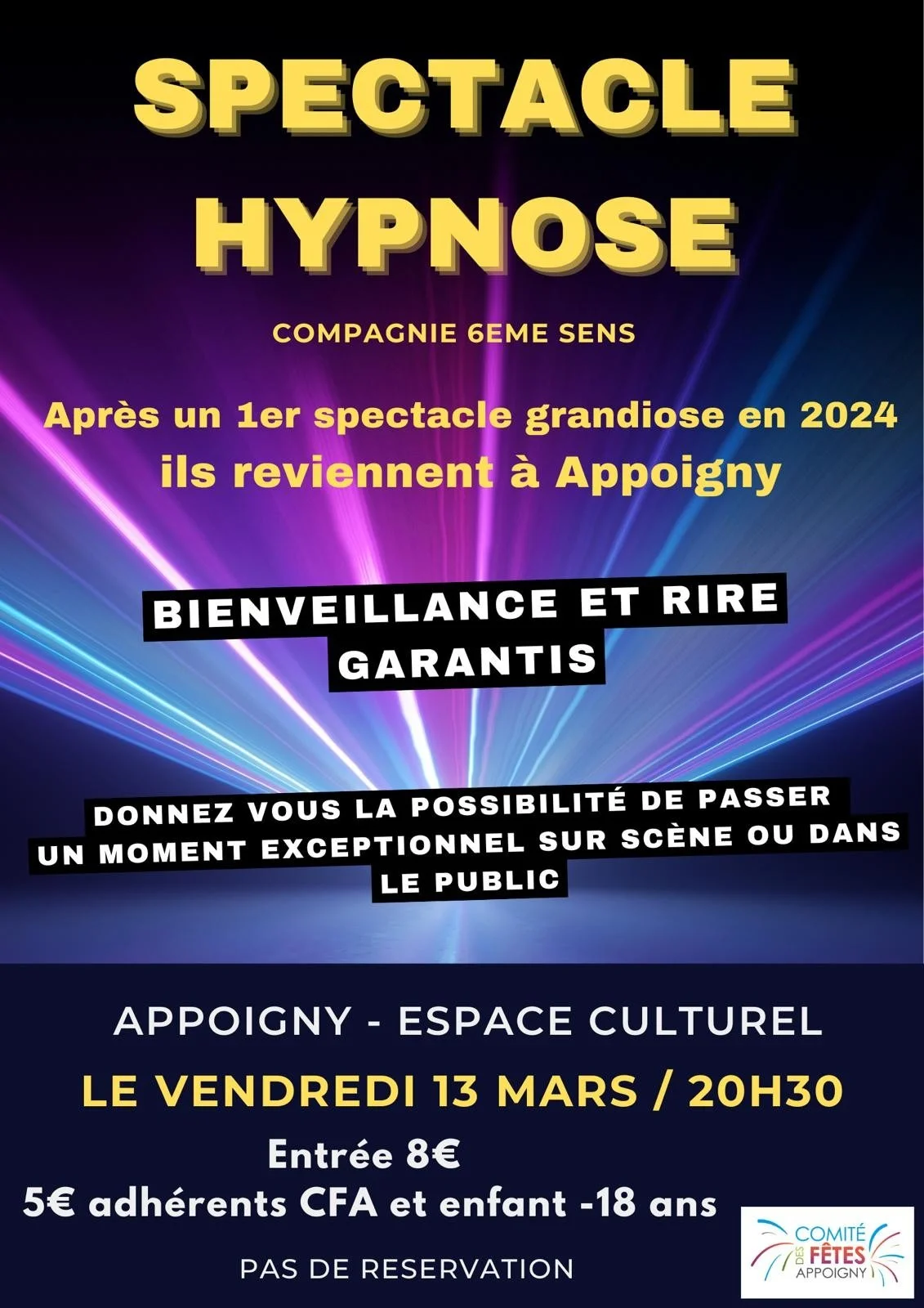 Hypnose – Appoigny (Espace culturel d'Appoigny) (affiche de l’événement)