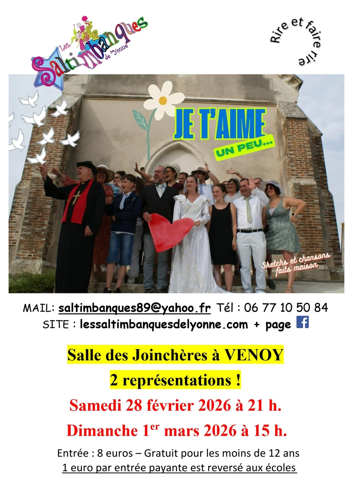 Je t'aime, un peu... – Venoy (Salle des Joinchères) (affiche de l’événement)