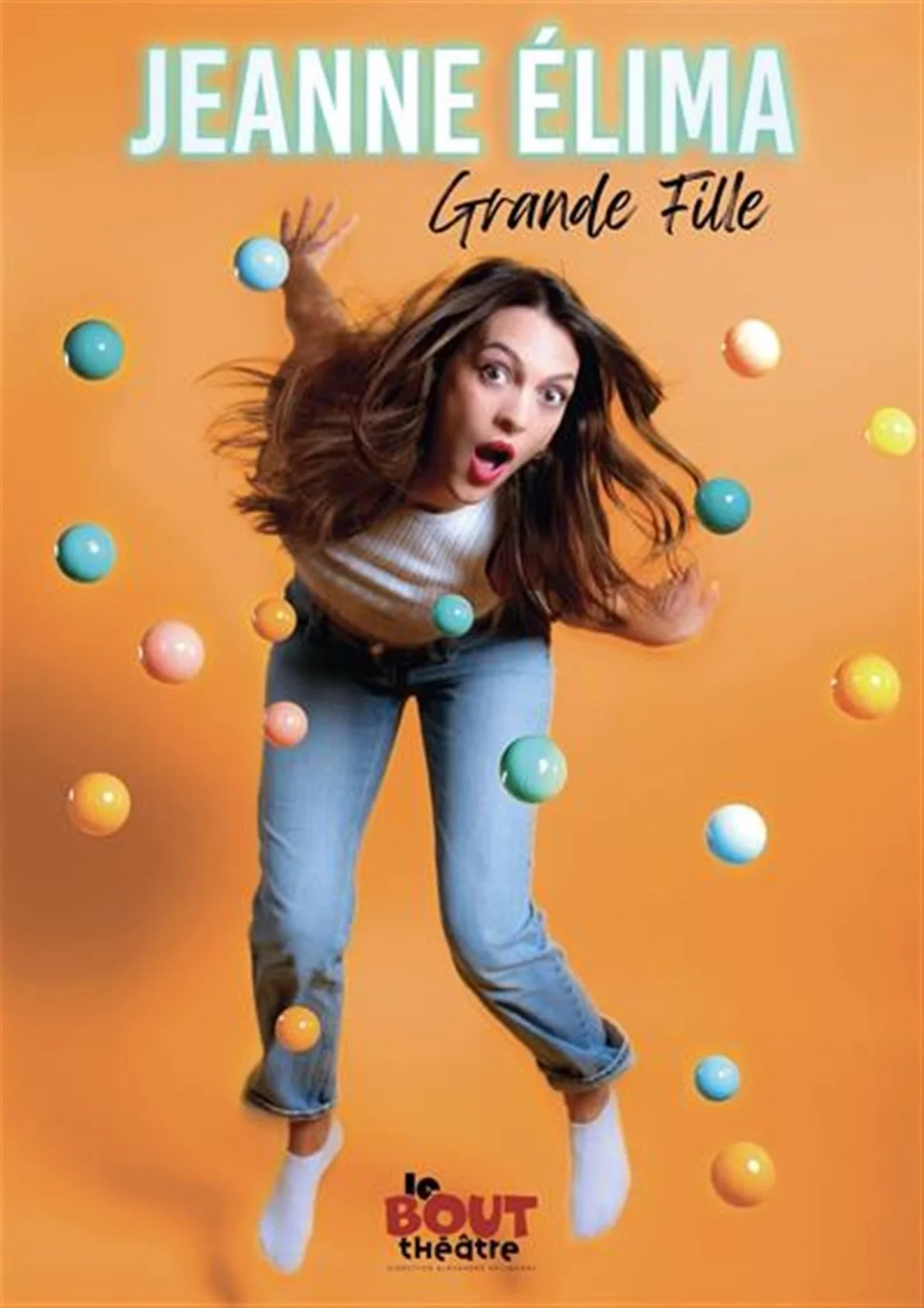 Jeanne Élima / Grande fille – Auxerre (Théâtre La scène des quais) (affiche de l’événement)