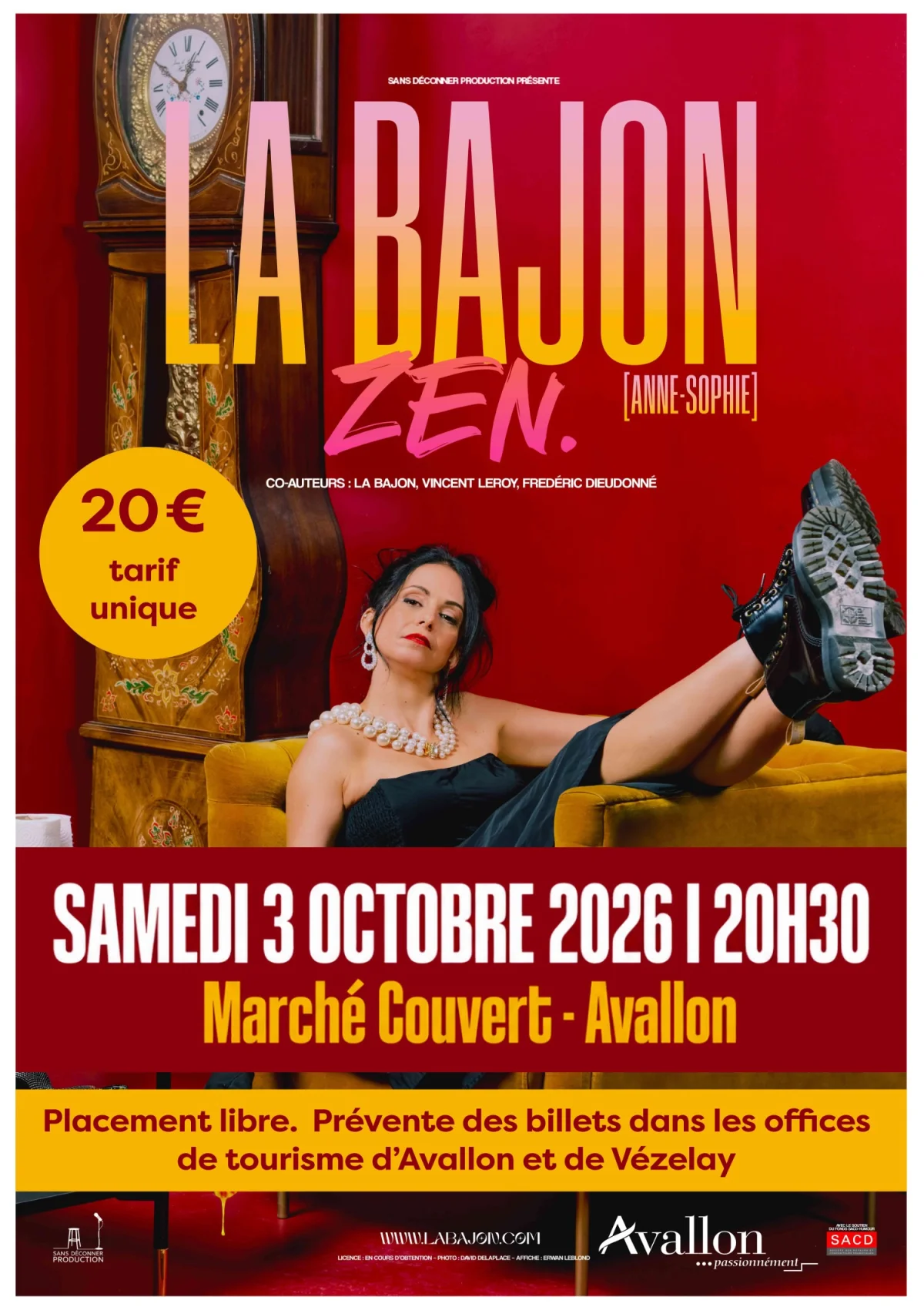 La Bajon présente son spectacle "Zen" à Avallon ! – Avallon (Marché Couvert) (affiche de l’événement)