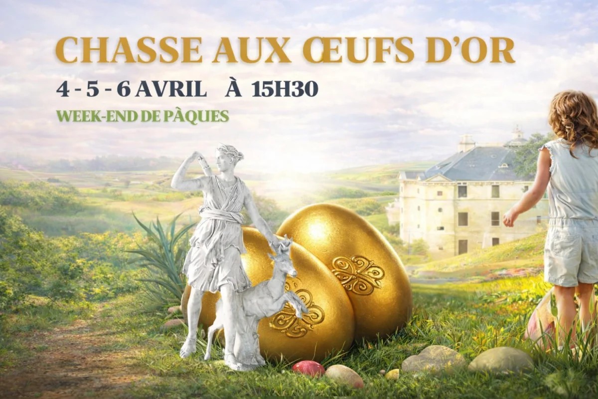 La Chasse aux Œufs d’Or – Château de Maulnes – Cruzy le Châtel (Château de Maulnes) (affiche de l’événement)