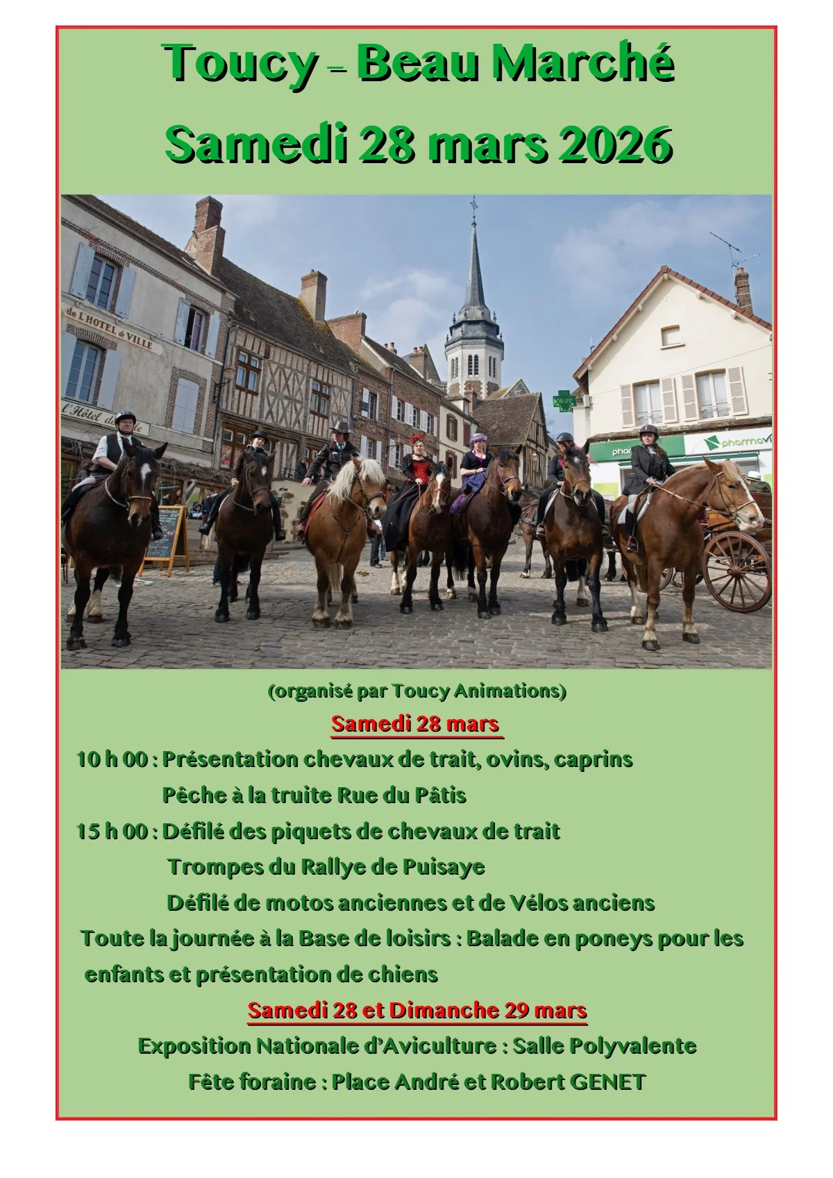 Le Beau Marché de Toucy – Toucy (Plusieurs lieux du centre-ville) (affiche de l’événement)