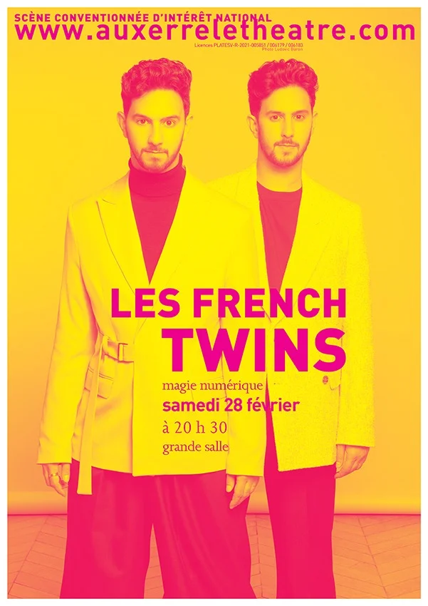 Les French Twins – Auxerre (Théâtre d'Auxerre) (affiche de l’événement)