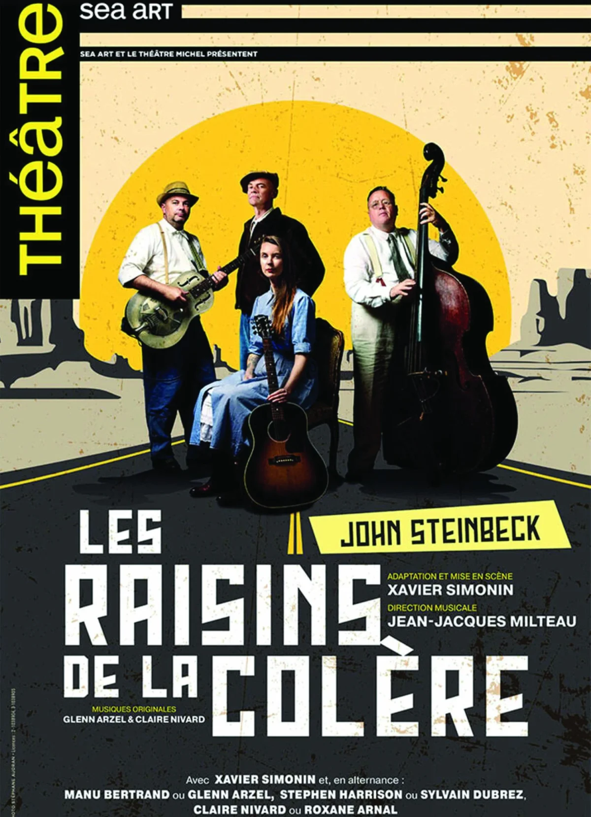 Spectacle musical : "Les raisins de la colère" d'après John Steinbeck (seul-en-scène accompagné par de la musique en live) – Monéteau (Le Skenet'Eau) (affiche de l’événement)