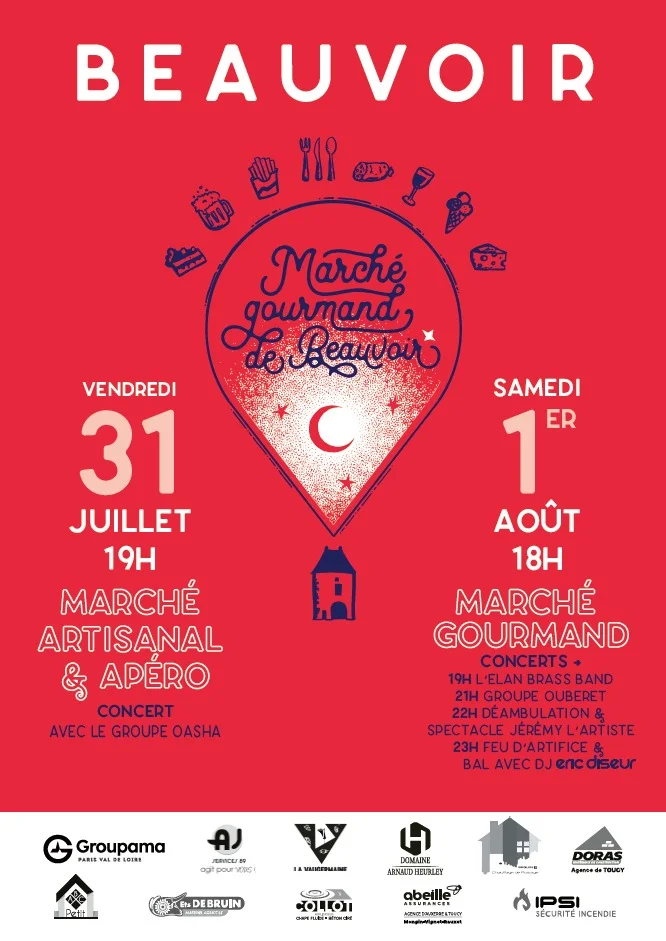 Marché Artisanal et Apéro Concert – Beauvoir (Place de l'église) (affiche de l’événement)