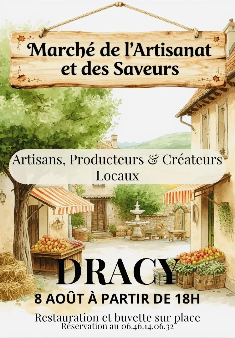 Marché de producteurs et d’artisans – Dracy (Grande rue) (affiche de l’événement)