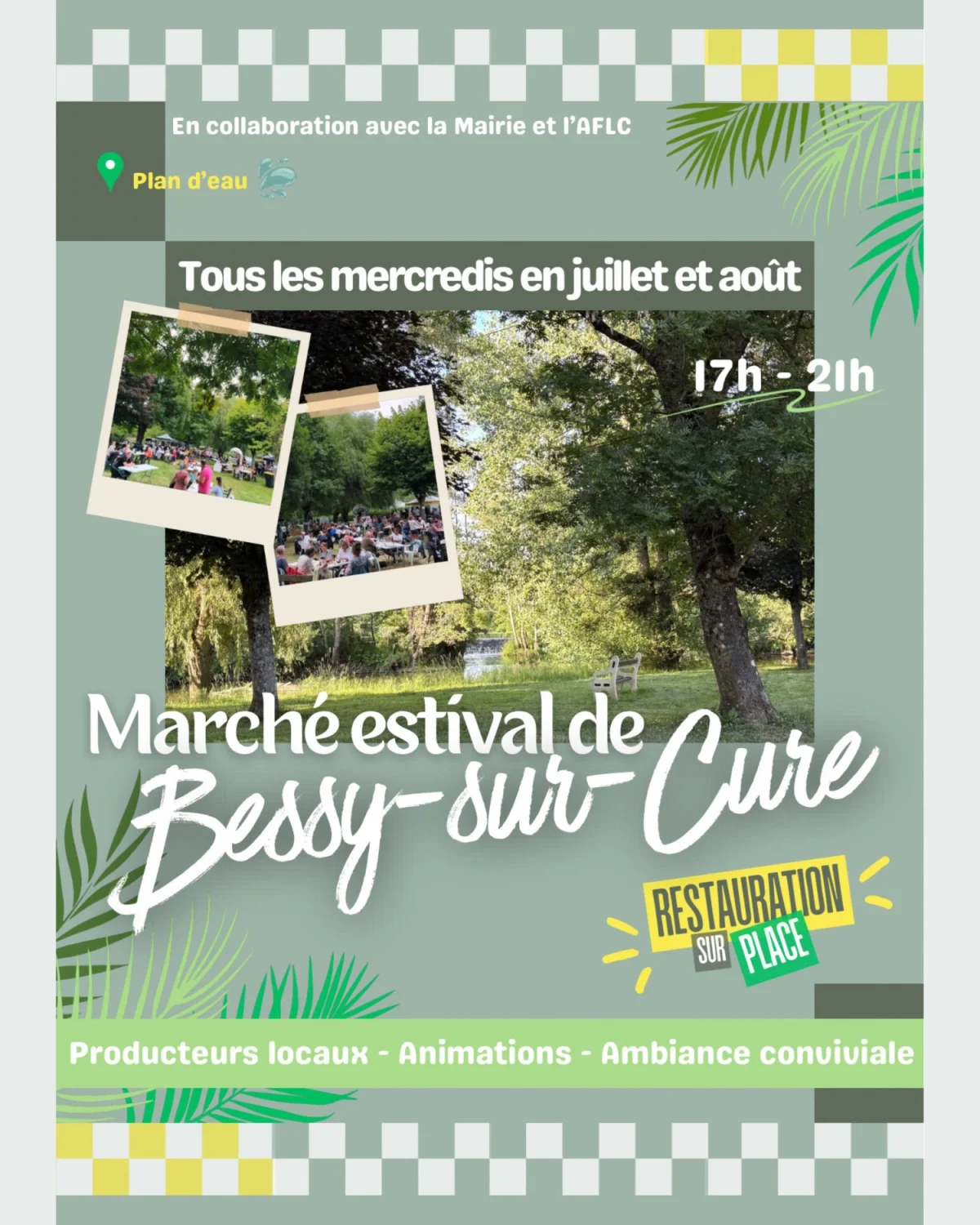 Marché estival de Bessy-sur-Cure – Bessy-sur-Cure (Plan d'eau de Bessy-sur-Cure) (affiche de l’événement)