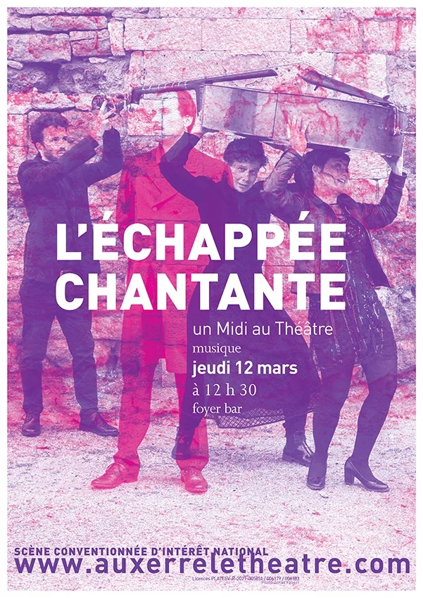 Midi au Théâtre : L’échappée chantante – Auxerre (Théâtre d'Auxerre) (affiche de l’événement)