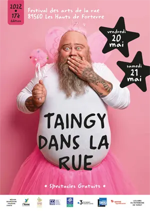 Taingy dans la Rue (17me dition) : festival des arts de la rue et de spectacles vivants gratuits sur 2 jours (thtre, cirque, magie, musique)