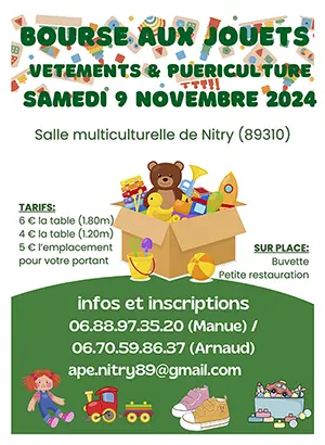 Bourse aux jouets vêtements et puériculture