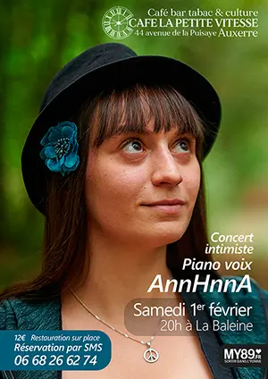 Concert intimiste piano voix avec AnnHnnA