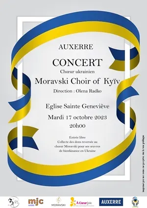 Concert avec le Choeur Ukrainien Moravski Choir of Kyv (direction Olena Radko)