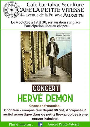 Concert avec Hervé Demon (chanson française)