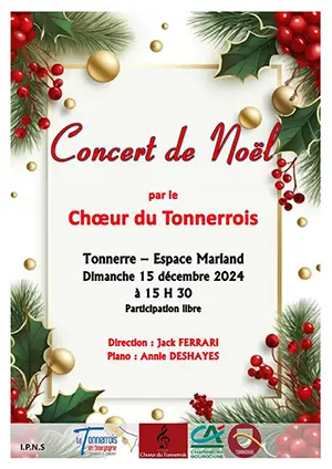 Concert de Noël par le Choeur du Tonnerrois (Direction : Jack Ferrari / Piano : Annie Deshayes)