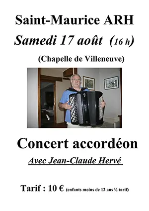 Concert d'accordéon avec Jean-Claude Hervé