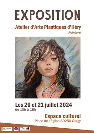 Exposition de l'Atelier d'Arts Plastiques d'Héry (peintures) + Pot de l'amitié à 11h30