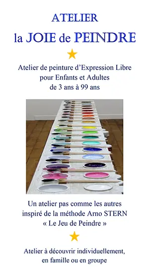 Atelier de peinture d’expression libre pour enfants et adultes de 3 ans à 99 ans (un atelier pas comme les autres inspiré de la méthode Arno Stern 