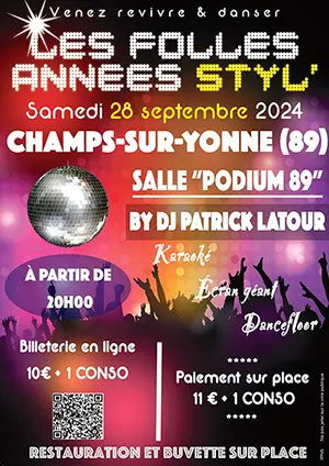 Soirée Les Folles Années Styl' (karaoké, écran géant, dancefloor) by DJ Patrick Latour