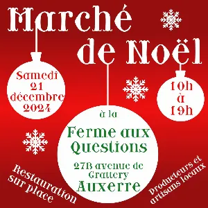 Marché de Noël à la ferme de producteurs et artisans locaux (miel, pain au levain, crêpes, savons, céramique et plus encore) + restauration sur place