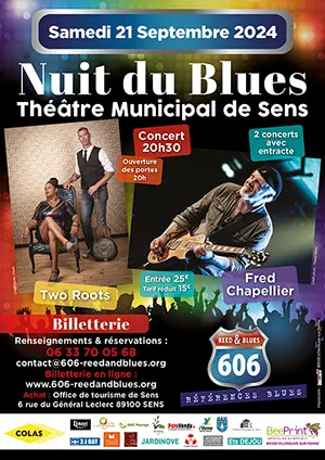 Nuit du Blues : Concerts avec Two Roots Duo et Fred Chapellier Quintet