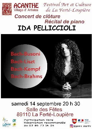 Récital de clôture du Festival d'été Art et Culture de La Ferté Loupière avec Ida Pelliccioli (pianiste)