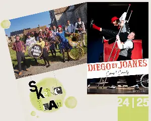 Spectacle d'ouverture de saison 2024/2025 du Skenet'Eau avec Diego et Joanes (spectacle familial comique) suivi d'un moment convivial autour d’un verre avec la Fanfare 