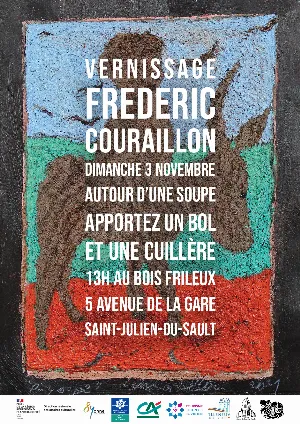 Vernissage de l'exposition de Frédéric Couraillon et soupe au potiron