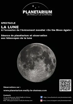 Sance de plantarium et observation aux tlescopes de la lune  loccasion de lvnement mondial 