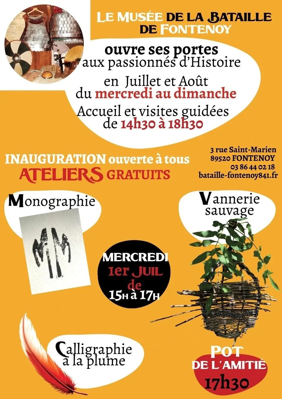 Le Musée de la Bataille de Fontenoy ouvre ses portes aux passionnés d'Histoire – Fontenoy (Musée de la Bataille) (affiche de l’événement)