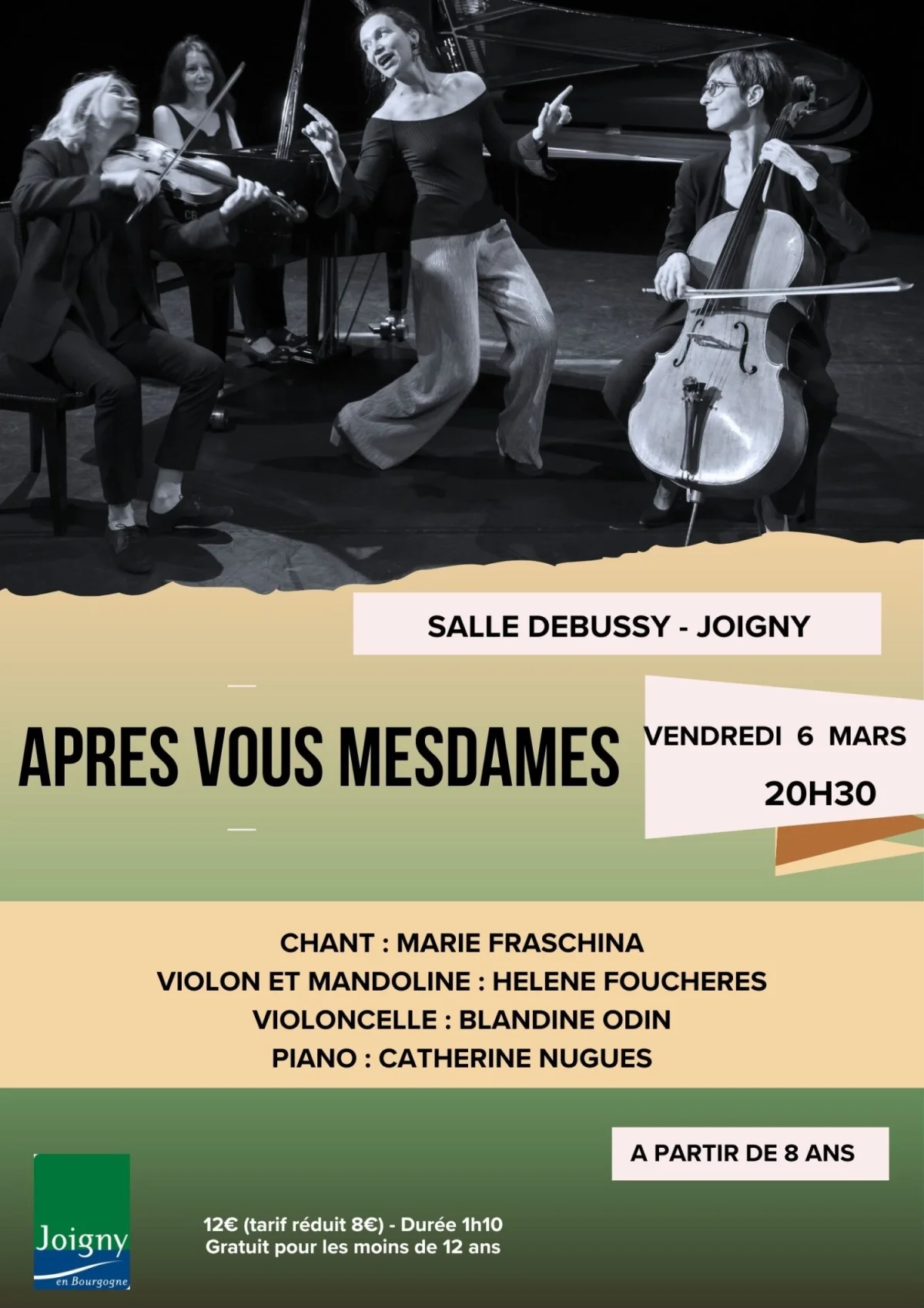 Musique "Après vous Mesdames" – Joigny (Salle Claude Debussy) (affiche de l’événement)